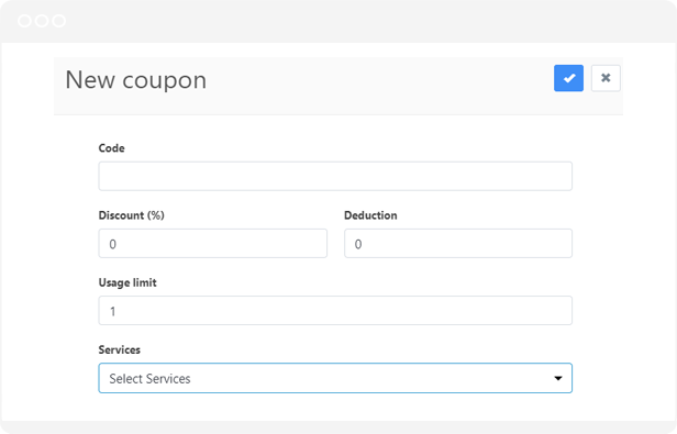 Create promotions with coupons