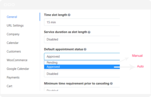 Approve reservations manually or automatically